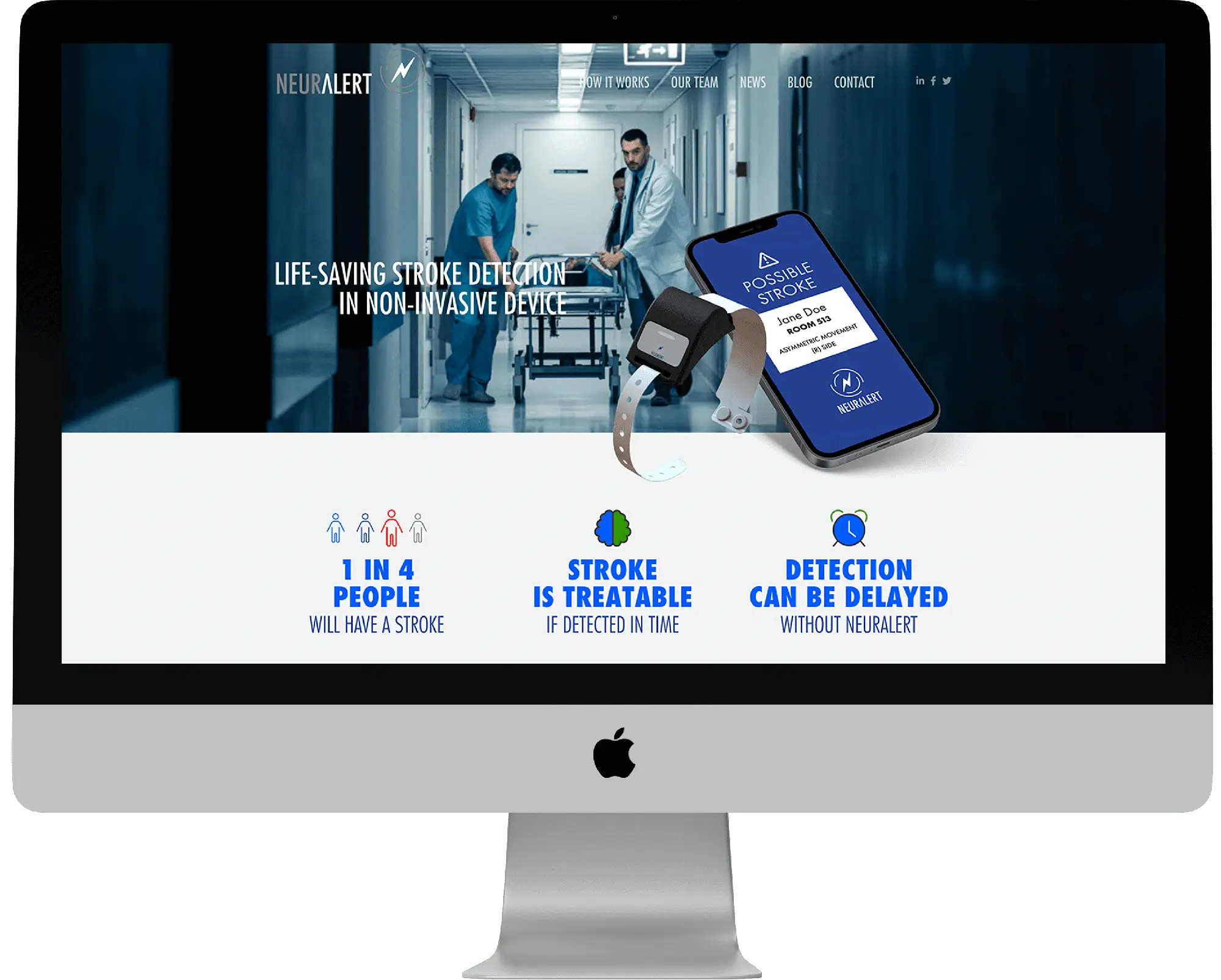 Neuralert Website homepage