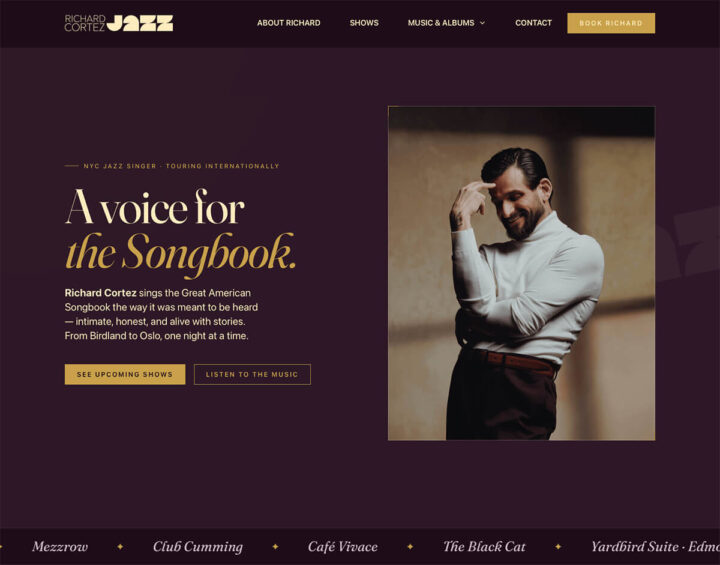 Richard Cortez Jazz Website